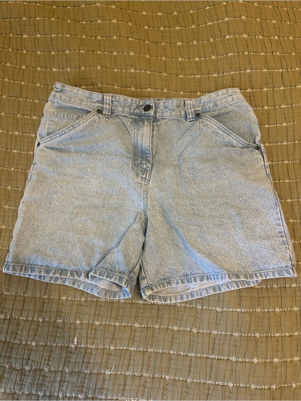 Basic Editions Light Blue Denim Jean Shorts